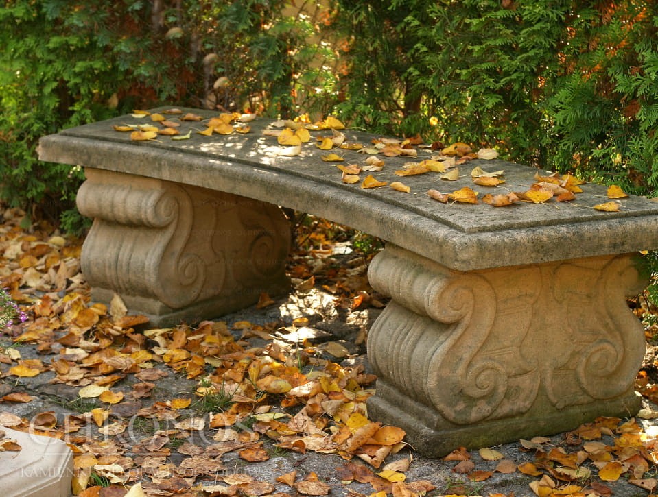 Art Nouveau Curved Bench