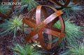 Garden Sphere - rusted steel
