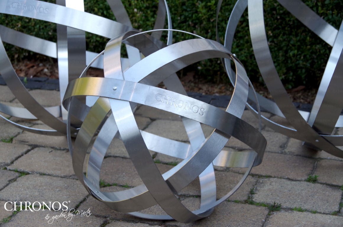 Garden Sphere - stainless steel