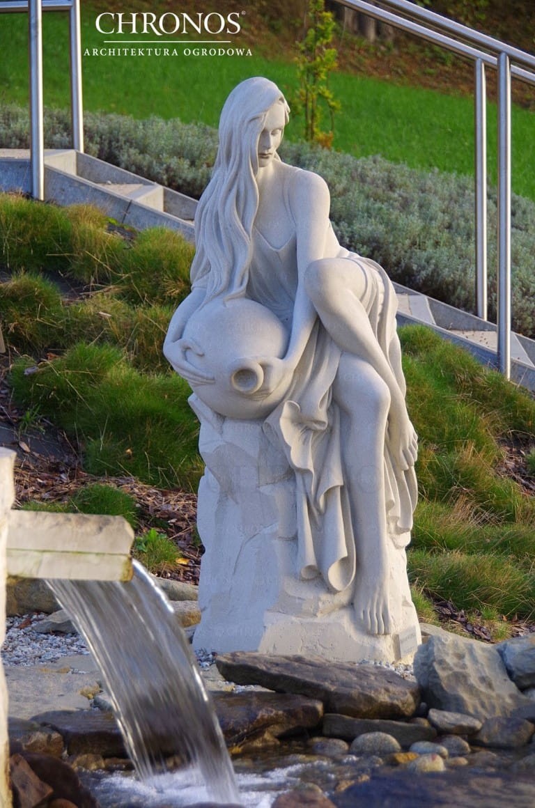 Fountain sculpture - Water Maiden sitting