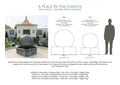 Leaf Ball fountain in a round bowl