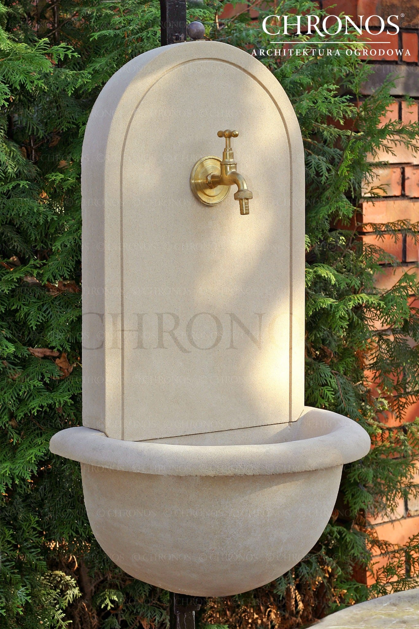 Wall-mounted water collector Dekorador - tap