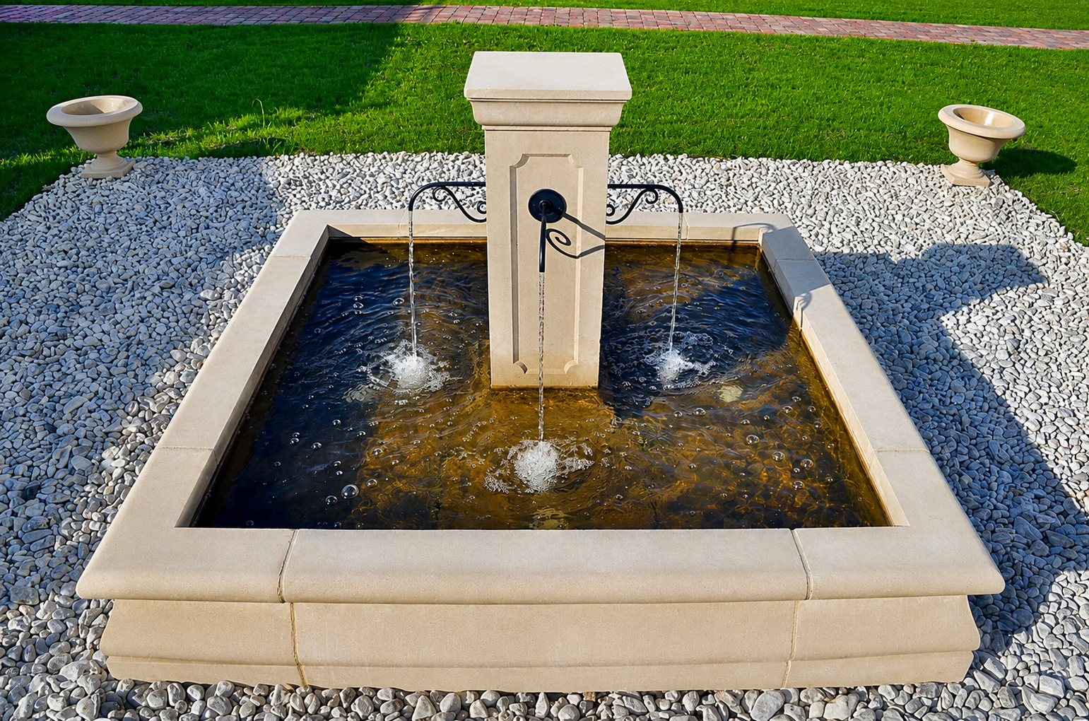 Genova Square Fountain 180x180cm