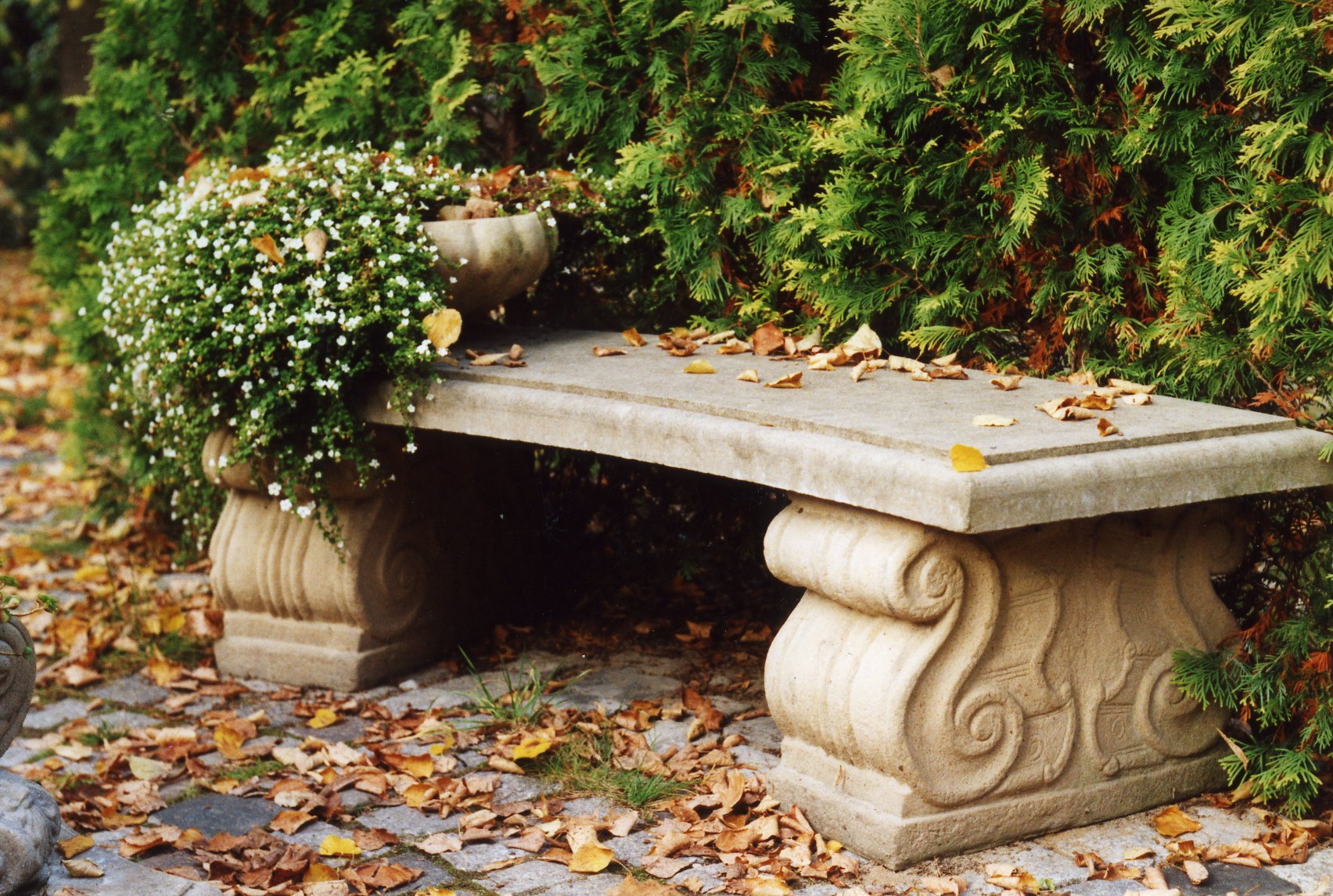 Art Nouveau Curved Bench
