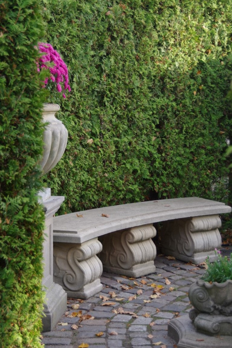 Art Nouveau Curved Bench