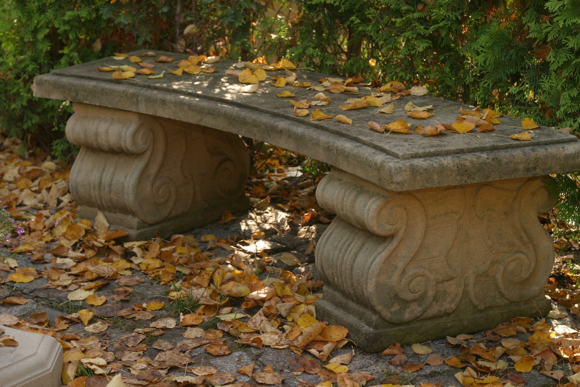Art Nouveau Curved Bench