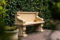 Senatorial bench with backrest