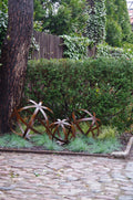 Garden Sphere - rusted steel
