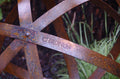 Garden Sphere - rusted steel