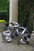 Garden Sphere - natural steel