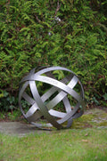 Garden Sphere - natural steel