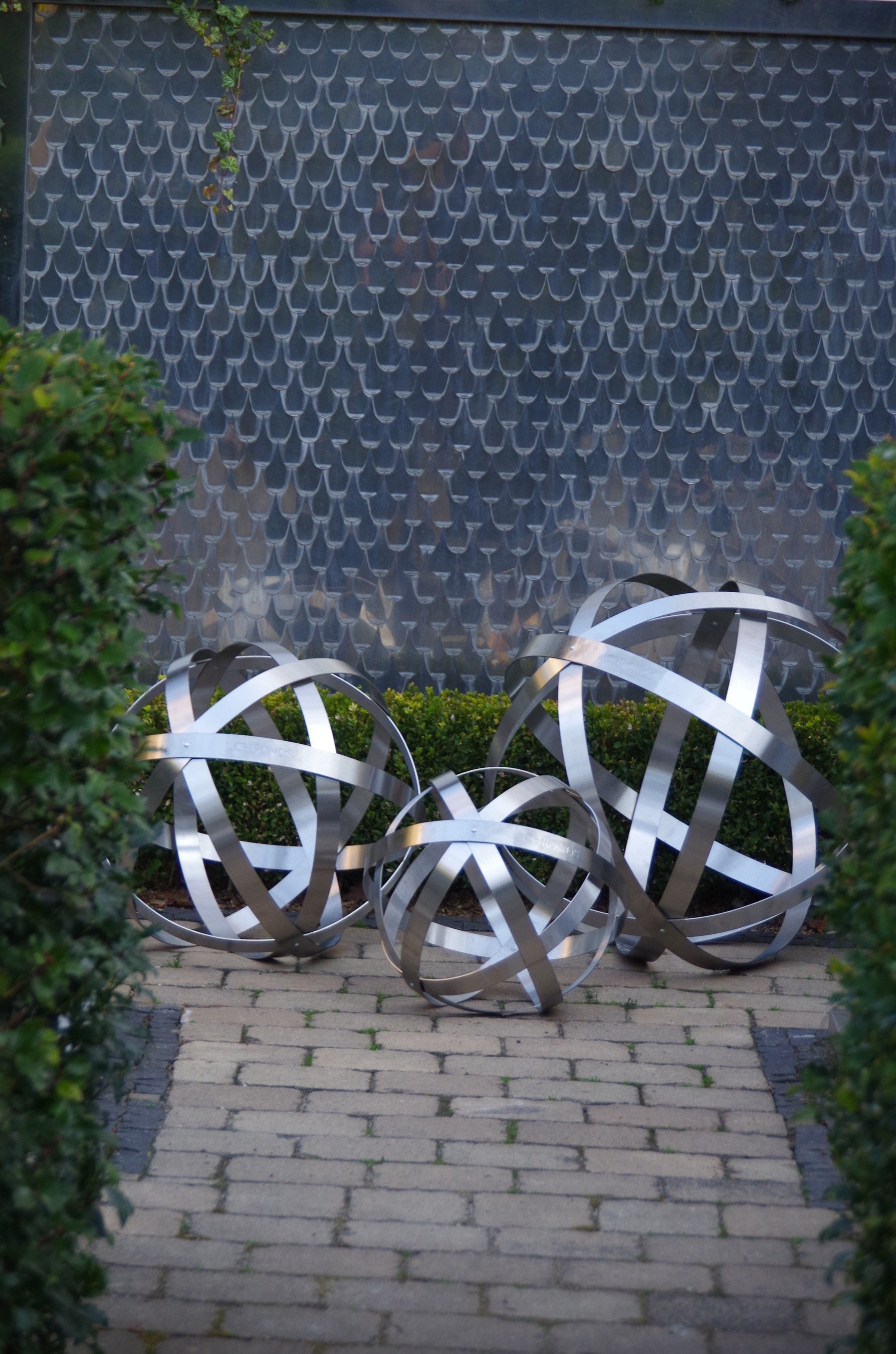 Garden Sphere - stainless steel