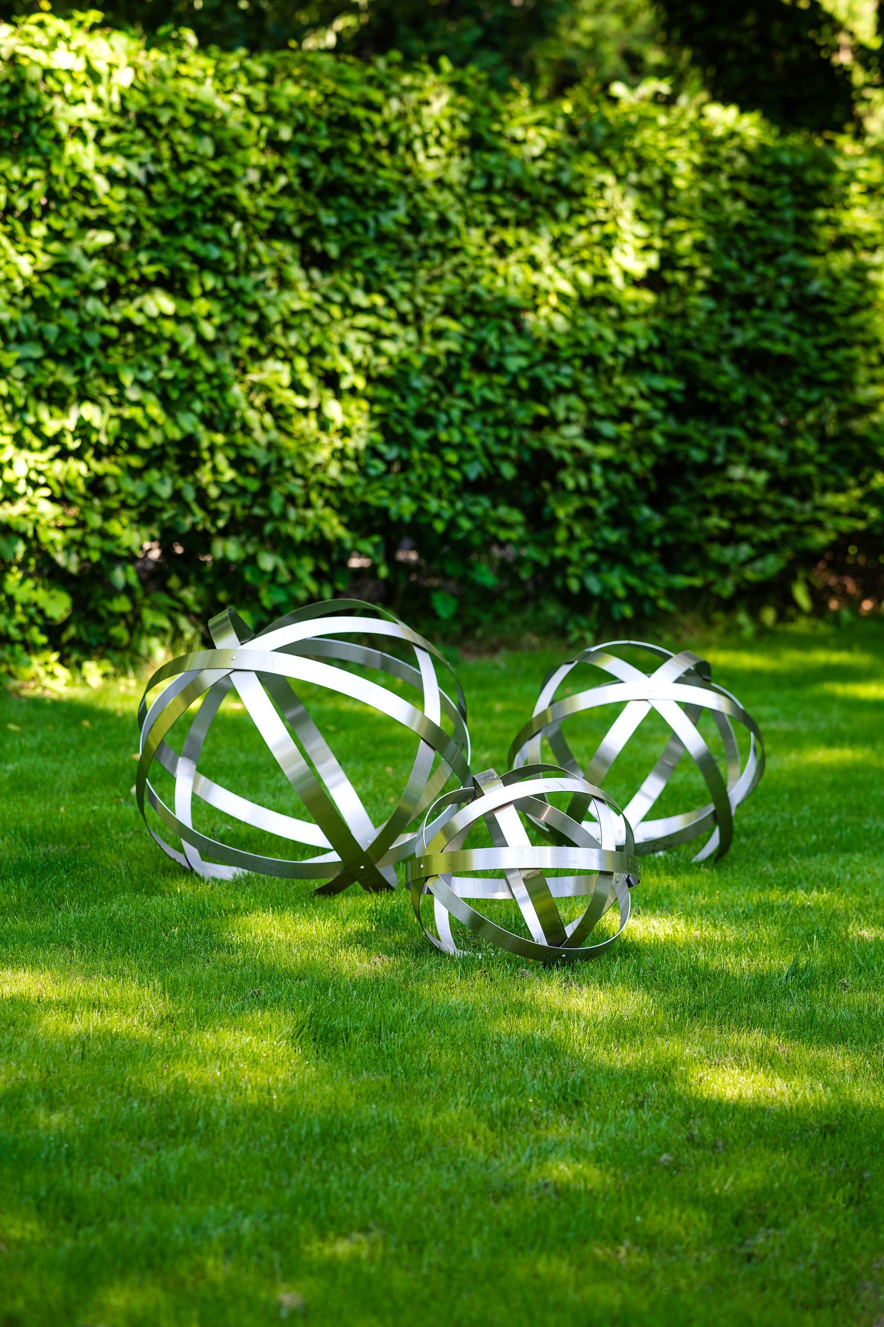 Garden Sphere - stainless steel