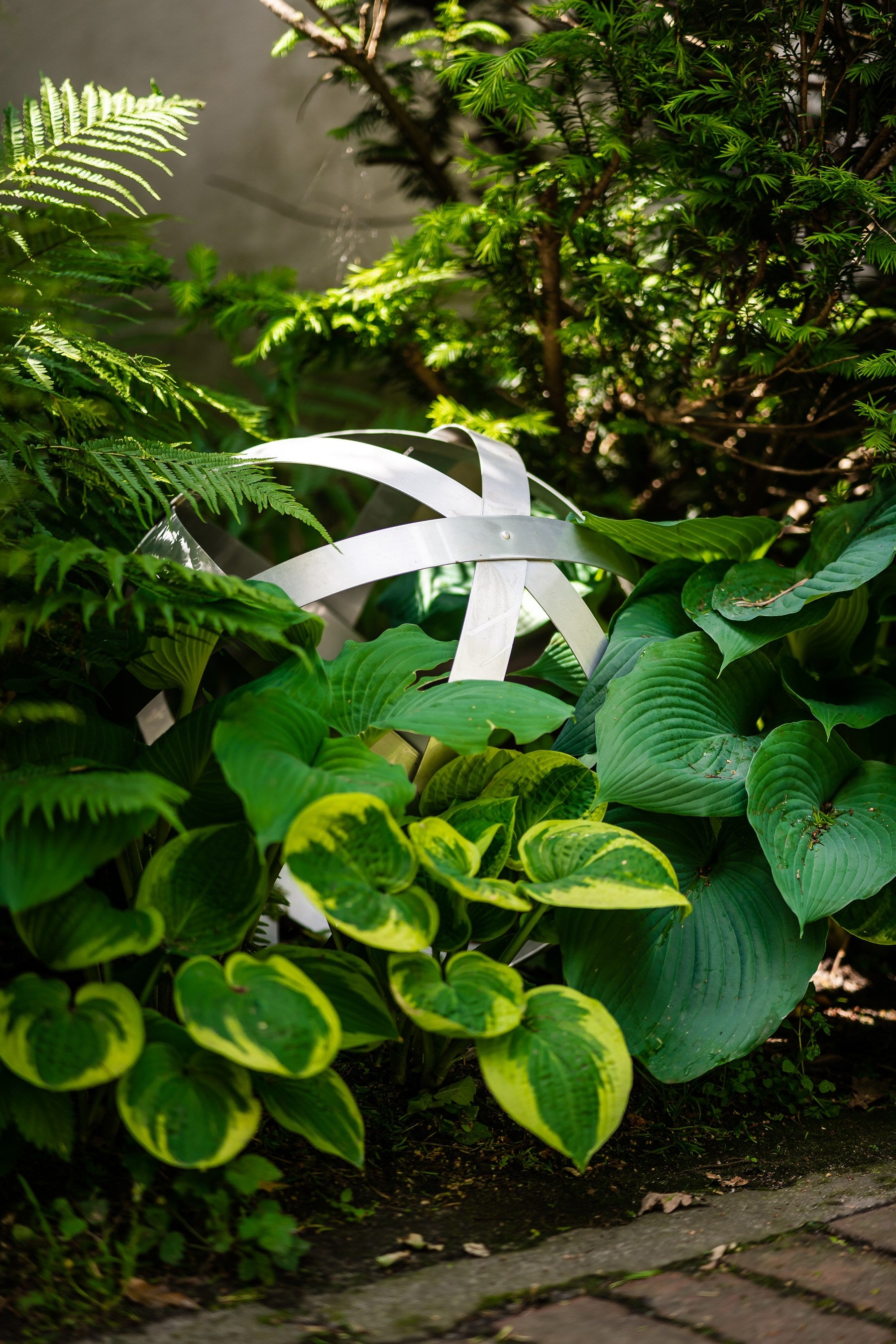 Garden Sphere - stainless steel