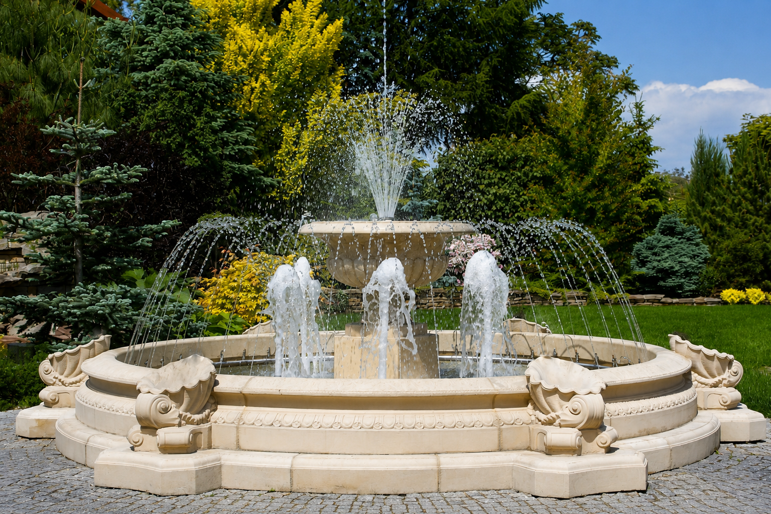 Windsor 320 fountain with shells