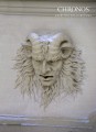 Chronos - Maska ścienna Faun na płycie ozdobnej - 3